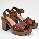 Sandalia para mujer marca D'Cristian Café cod. 124646