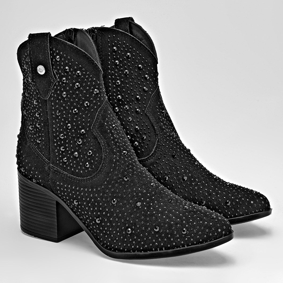 Botín tipo cowboy para mujer marca Moramora Negro cod. 124659