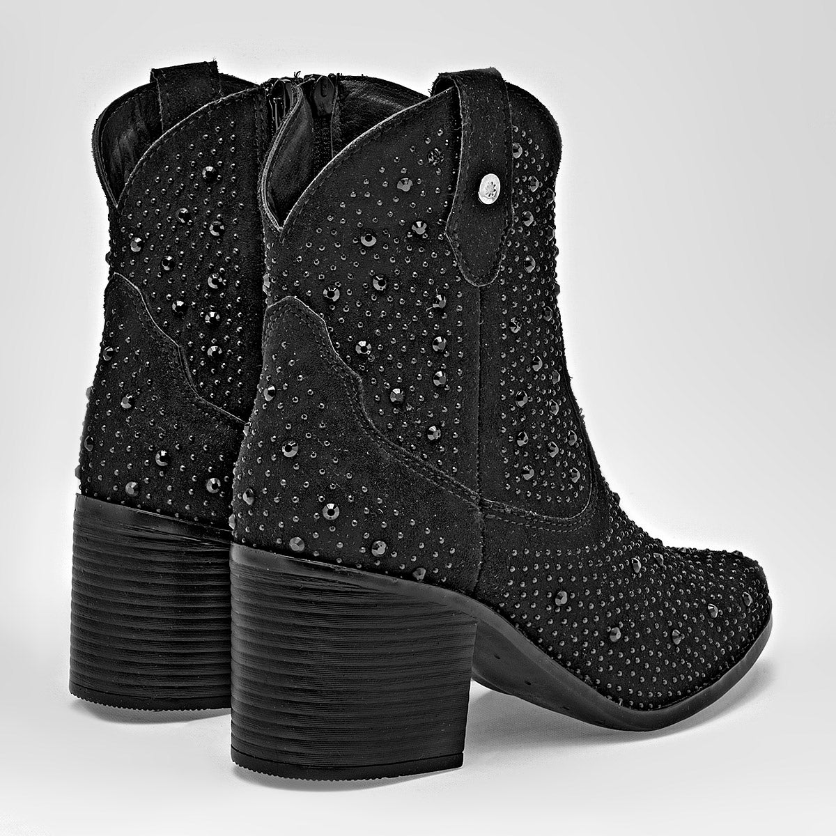 Botín tipo cowboy para mujer marca Moramora Negro cod. 124659