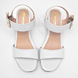 Zapatilla abierta para mujer marca Instinto Blanco cod. 124667