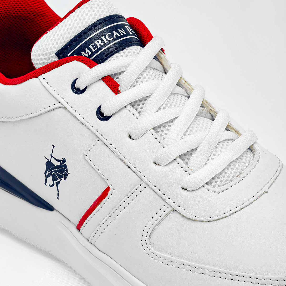 Tenis escolar suela chunky para joven marca American Polo Blanco cod. 124717