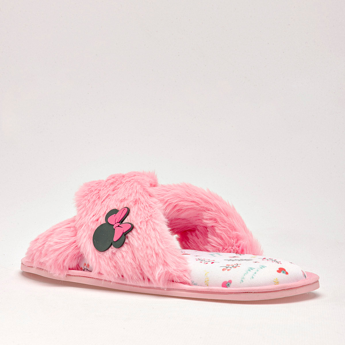 Pantufla para mujer de Minnie Mouse marca Arra Rosa cod. 124750