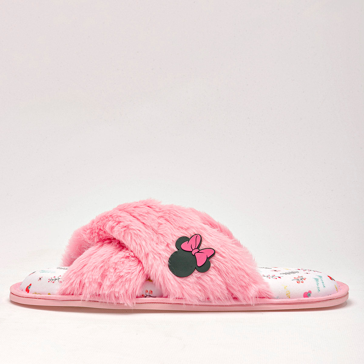 Pantufla para mujer de Minnie Mouse marca Arra Rosa cod. 124750