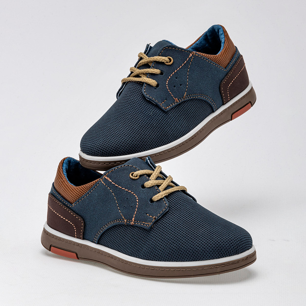 Pakar.com  | 🎄 Regalos de navidad y fin de año | Zapato cintas casual para niño marca Celex Azul marino cod. 124888