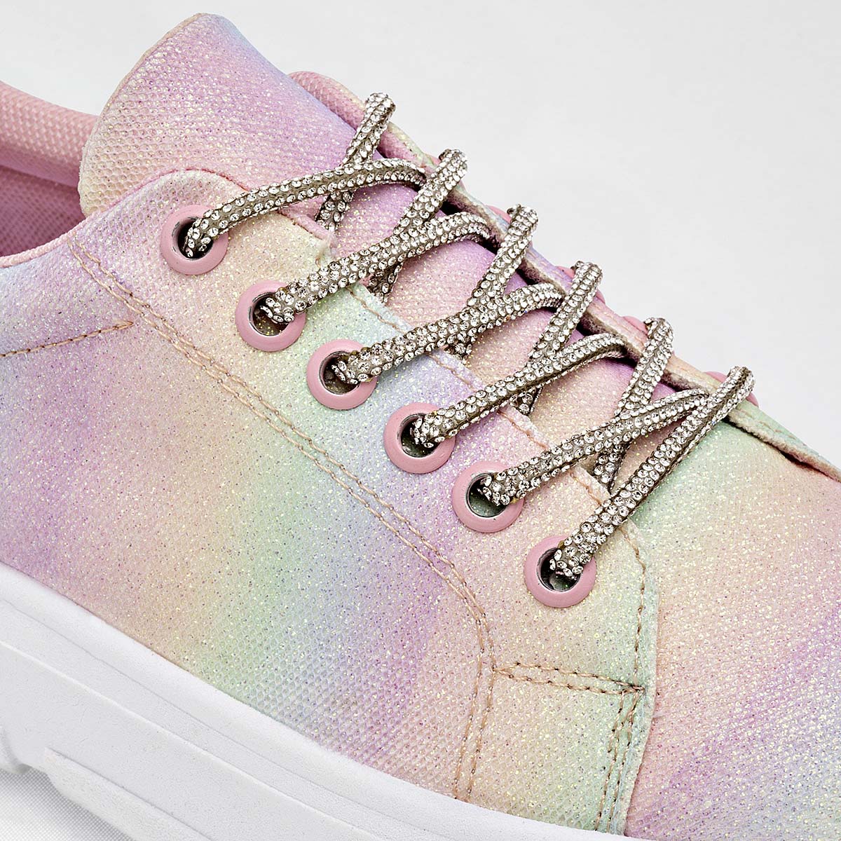 Tenis sneakers glitter para mujer marca Celex Multicolor cod. 124896