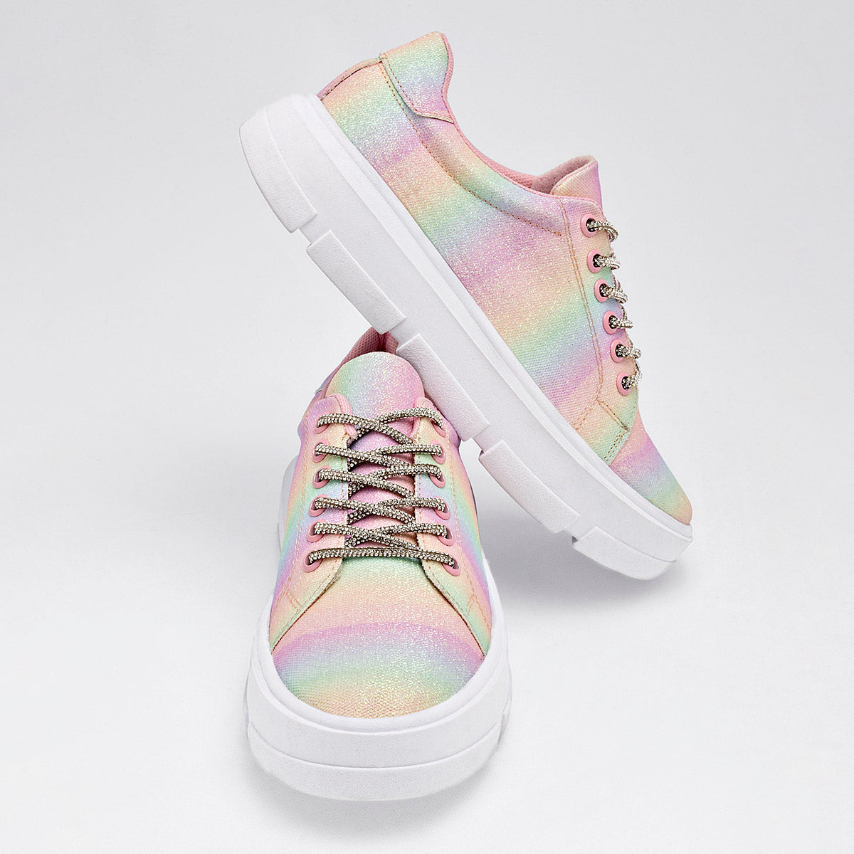 Pakar.com  | 🎄 Regalos de navidad y fin de año | Tenis sneakers glitter para mujer marca Celex Multicolor cod. 124896