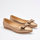 Balerina Flat moño para mujer marca Clasben Oro cod. 124926