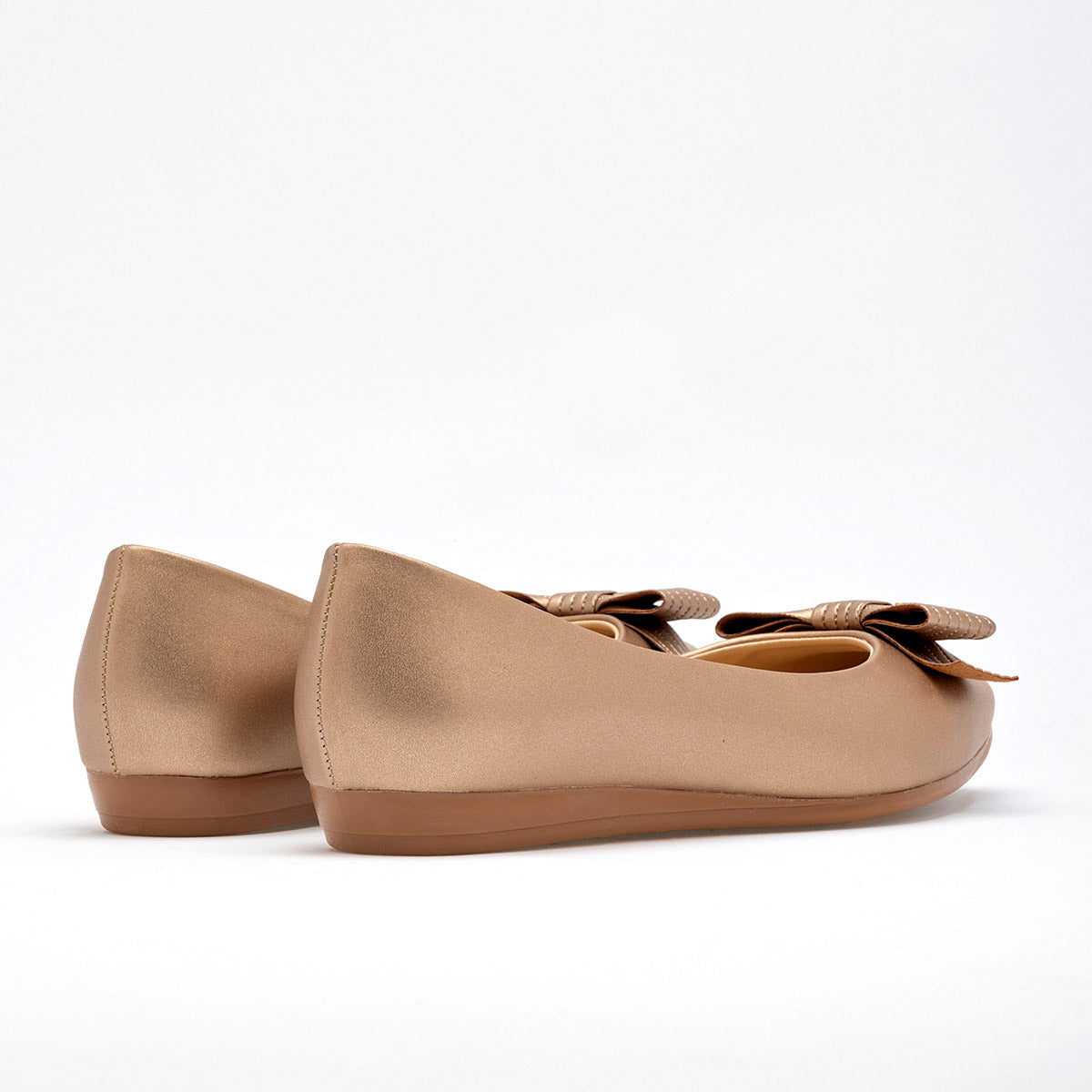 Balerina Flat moño para mujer marca Clasben Oro cod. 124926