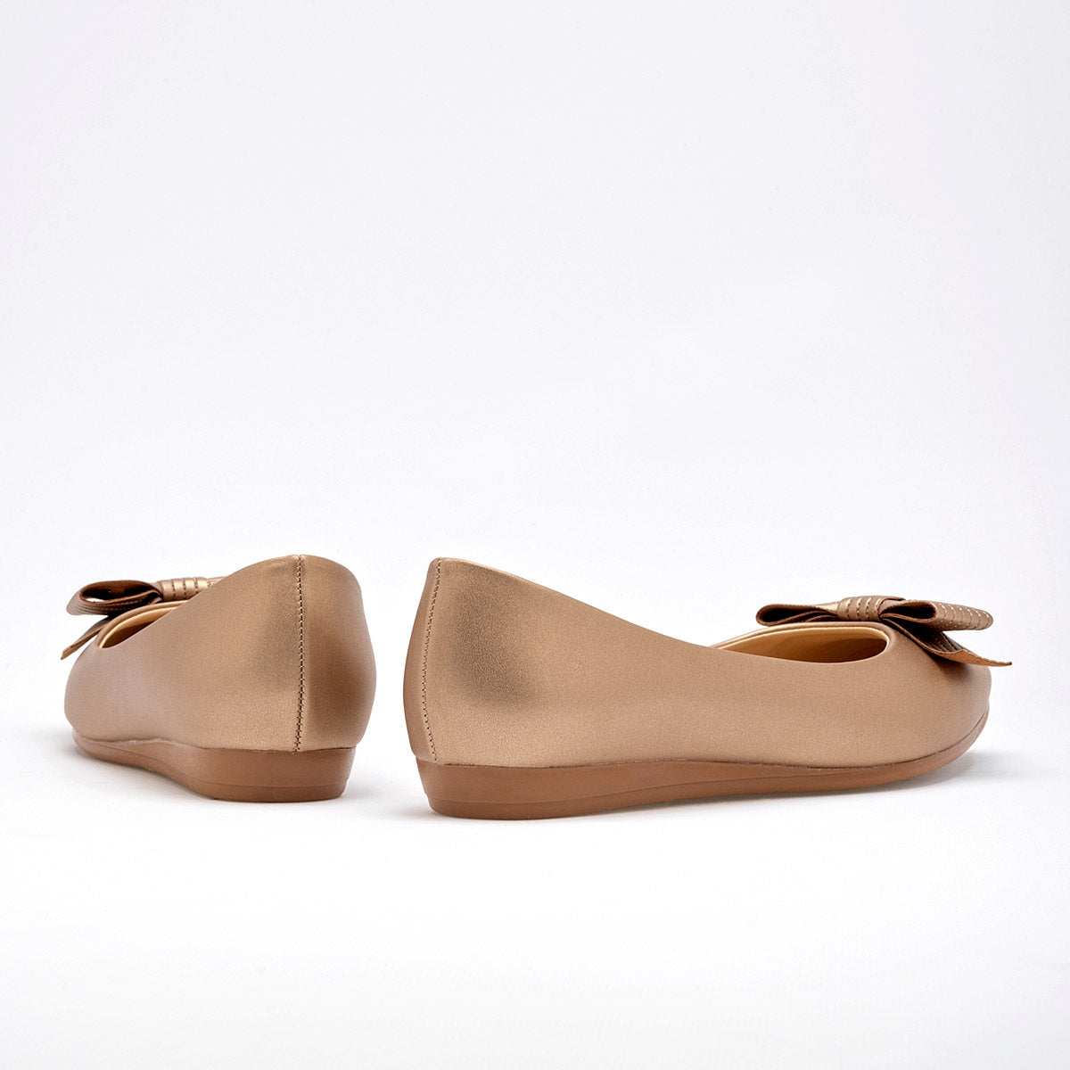 Balerina Flat moño para mujer marca Clasben Oro cod. 124926