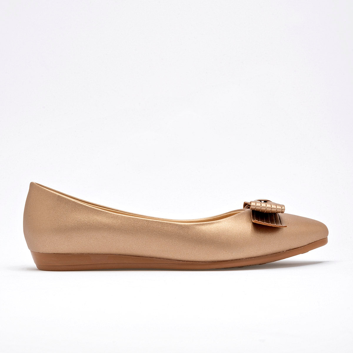 Balerina Flat moño para mujer marca Clasben Oro cod. 124926