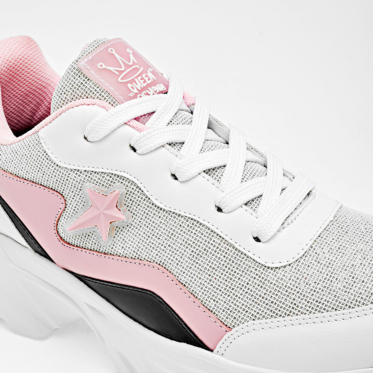 Tenis sneakers chunky para mujer marca Clasben Plata cod. 124939