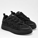 Tenis sneakers chunky para mujer marca Clasben Negro cod. 124944