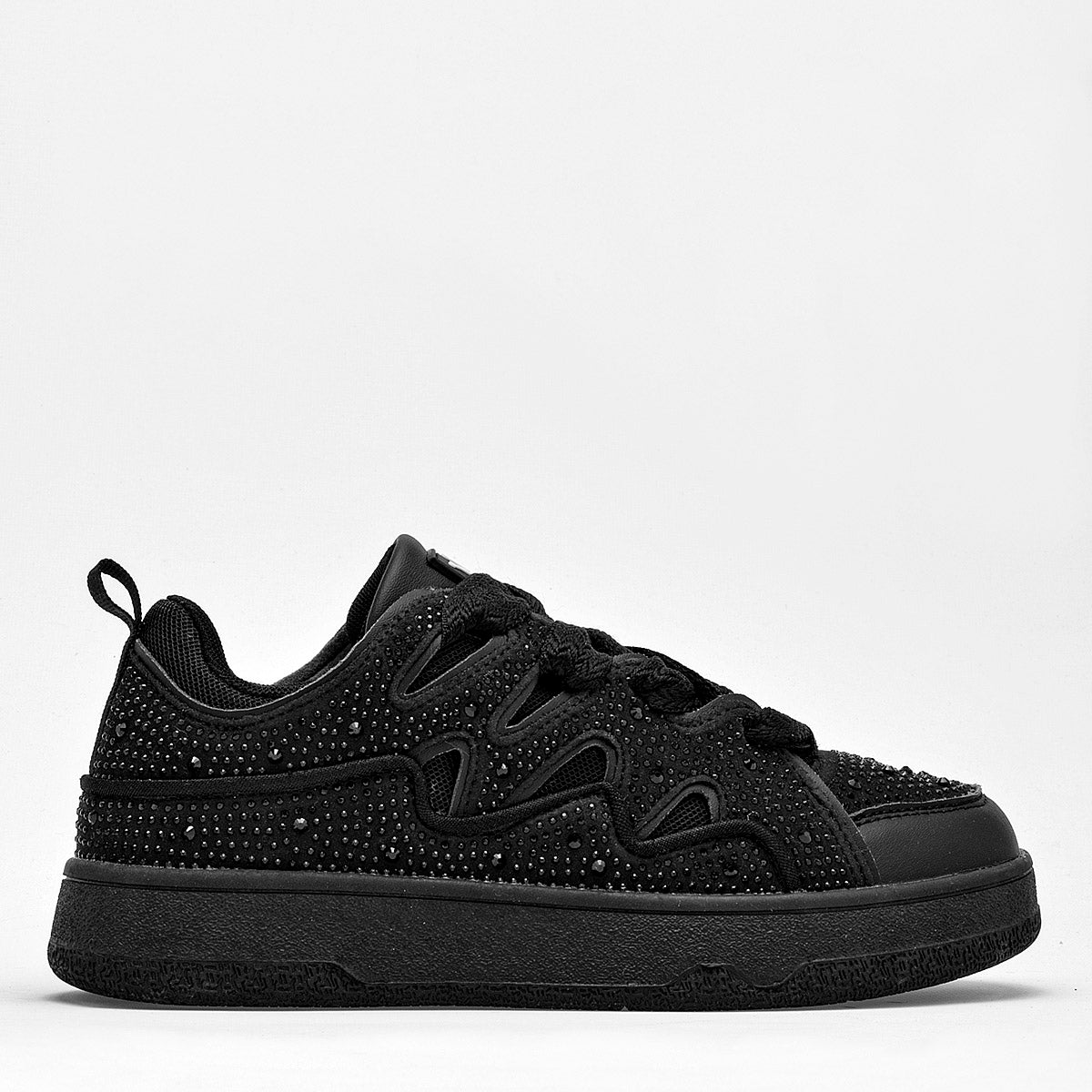 Tenis sneakers chunky para mujer marca Clasben Negro cod. 124944