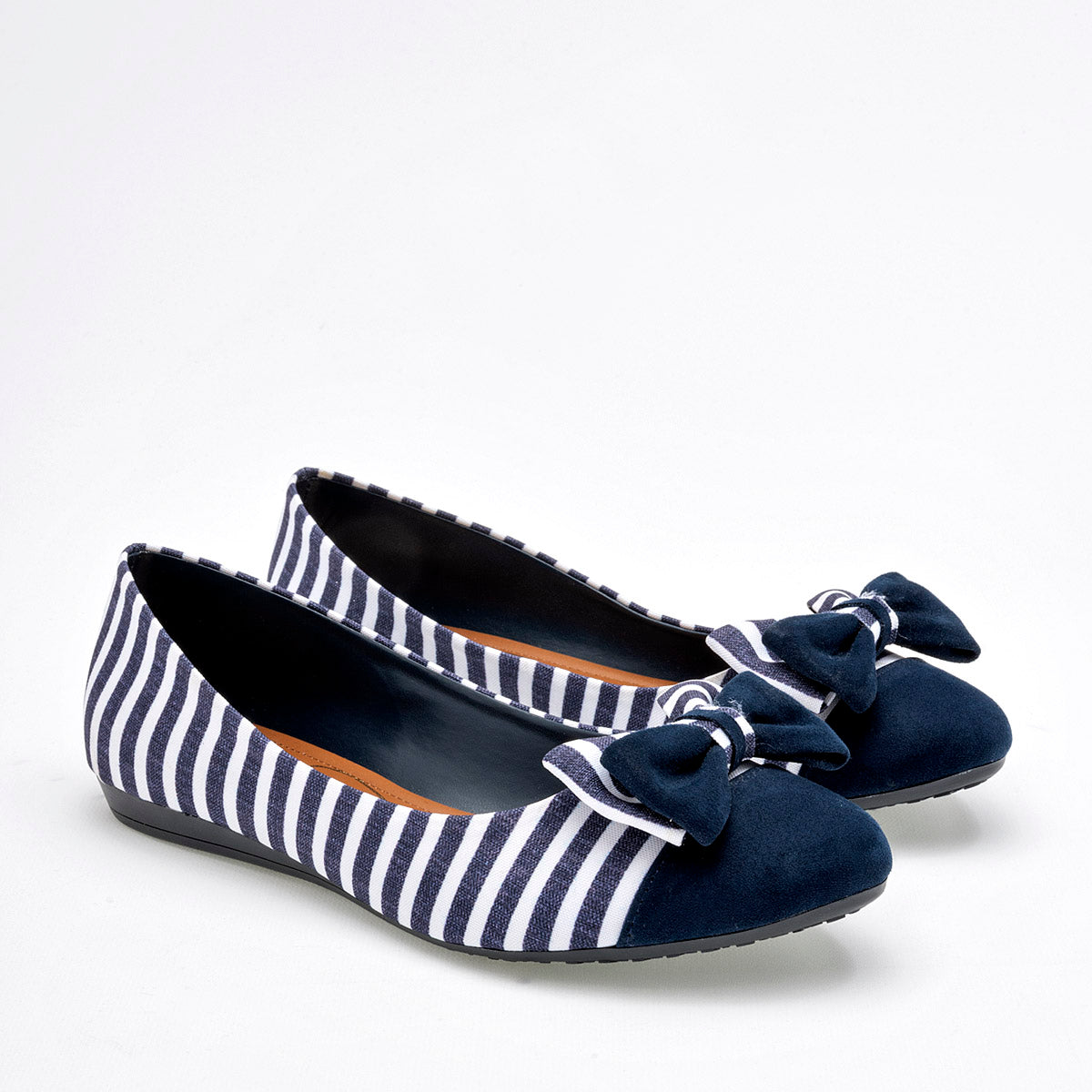 Balerina flat moño para mujer marca Clasben Azul marino cod. 124950