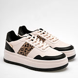 Tenis sneakers comodo casual para mujer marca Clasben Marfil cod. 124955