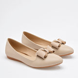 Balerina Flat moño para mujer marca Clasben Beige cod. 124961