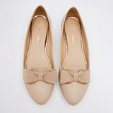 Balerina Flat moño para mujer marca Clasben Beige cod. 124961