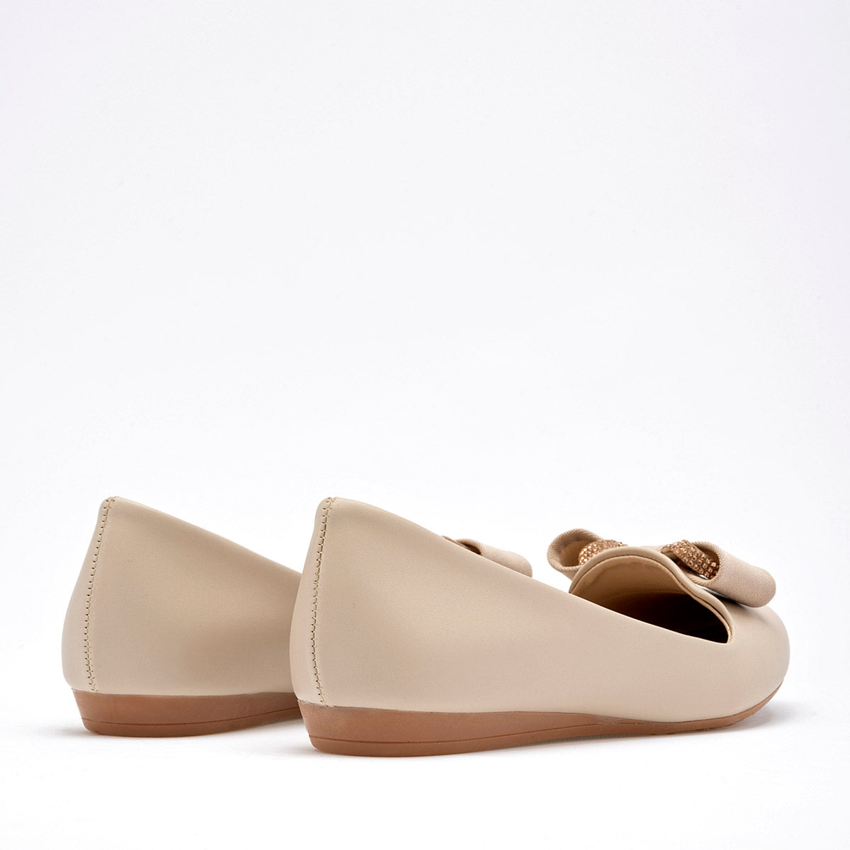 Balerina Flat moño para mujer marca Clasben Beige cod. 124961