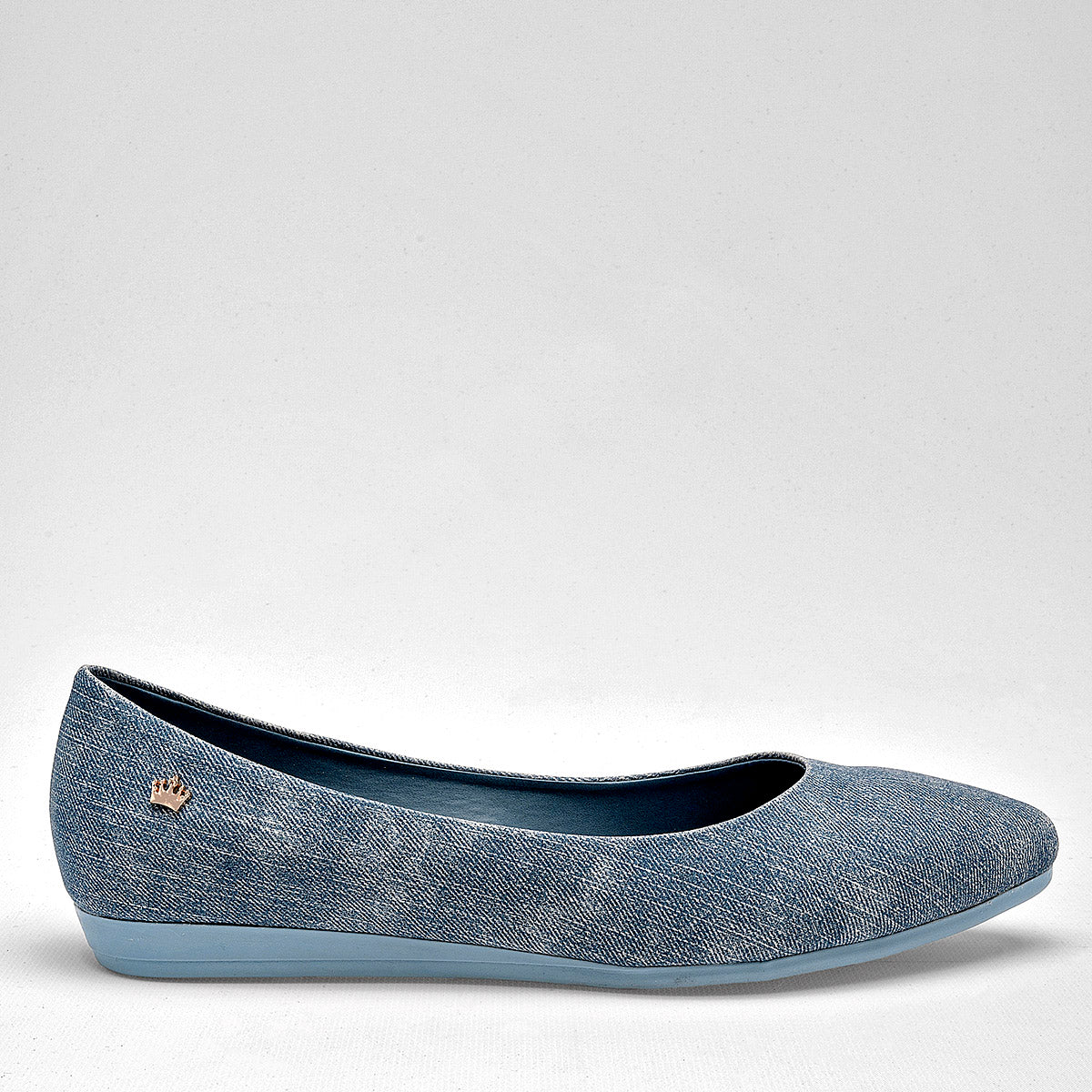 Balerina Flat mezclilla para mujer marca Clasben Azul cod. 124970