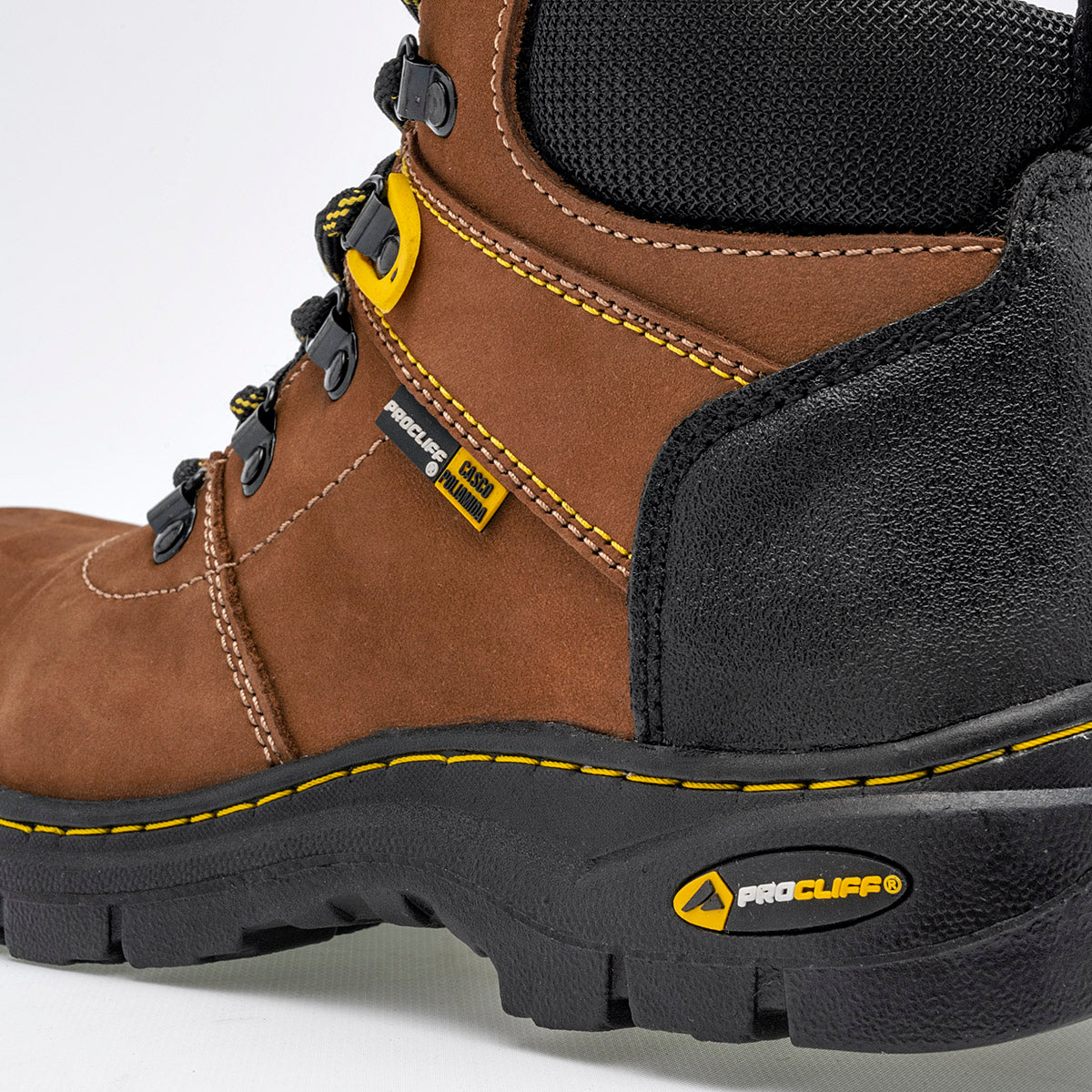 Bota trabajo hiking casco para hombre marca Cliff Café cod. 124978