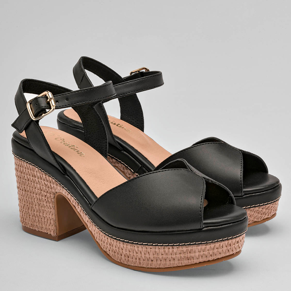 Sandalia para mujer marca D'Cristian Negro cod. 125015