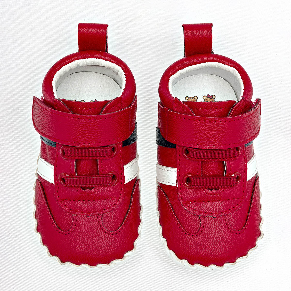 Tenis urbano para bebé niño marca Delin Kids Rojo cod. 125027