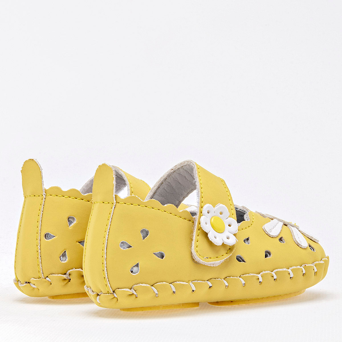 Zapatito para bebé niña marca Delin Kids Amarillo cod. 125028