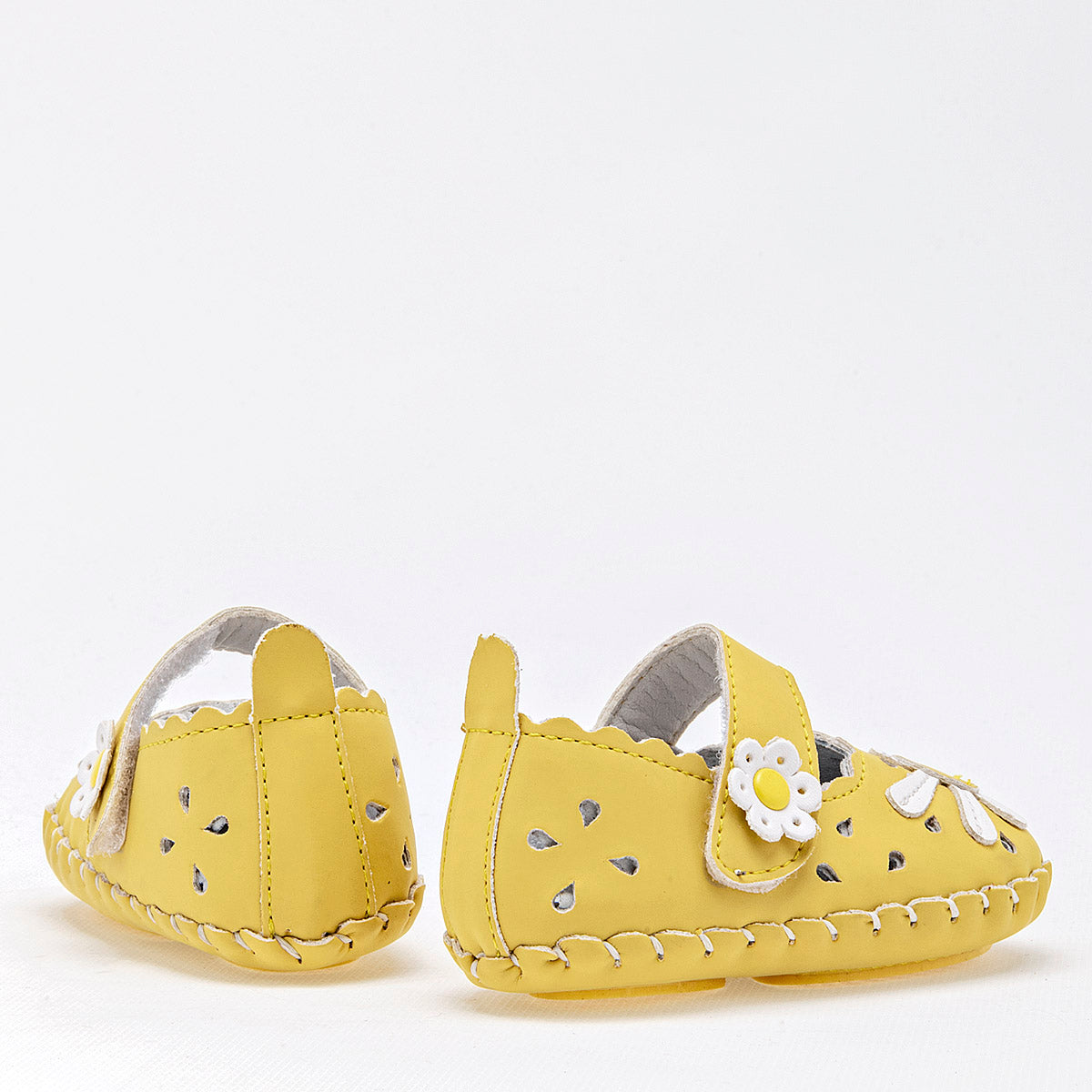 Zapatito para bebé niña marca Delin Kids Amarillo cod. 125028