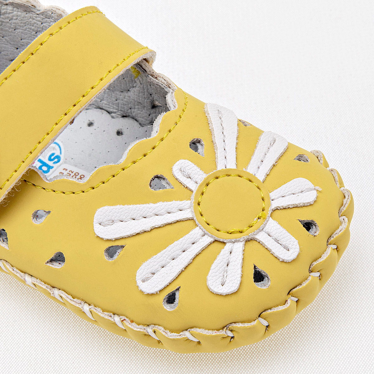 Zapatito para bebé niña marca Delin Kids Amarillo cod. 125028