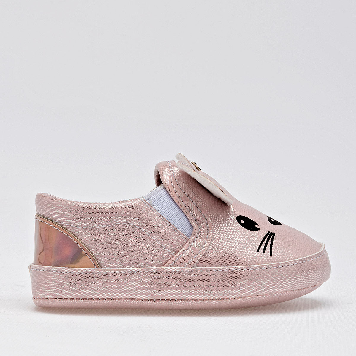 Zapatito tenis slip on para bebé niña marca Eredi Rosa cod. 125097