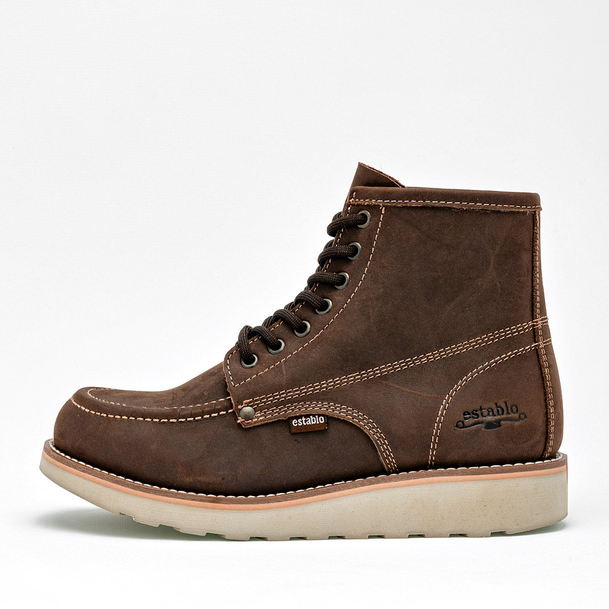 Bota tipo Red wing para hombre marca Establo Café cod. 125100