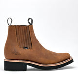 Botin Charro goma para hombre marca Establo Café cod. 125101