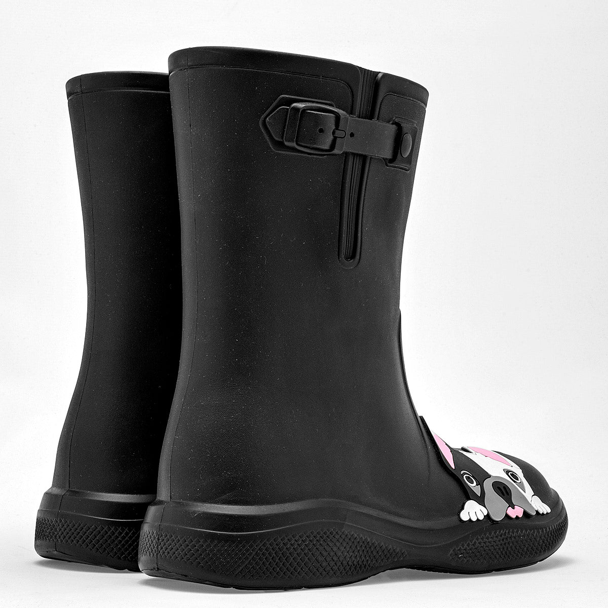 Bota Hule lluvia para mujer marca Evalight Negro cod. 125116