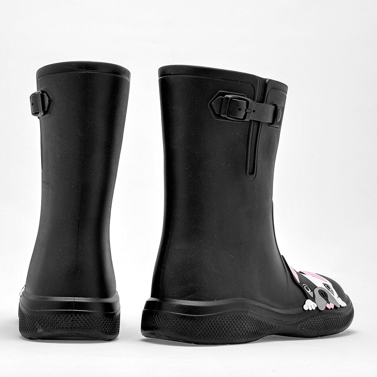 Bota Hule lluvia para mujer marca Evalight Negro cod. 125116