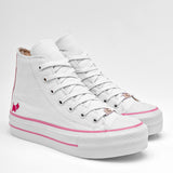 Tenis escolar para joven marca Ferrioni Blanco cod. 125137