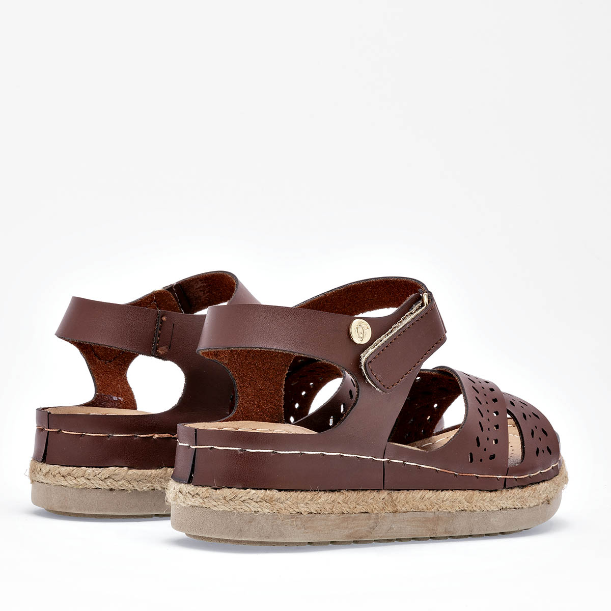 Sandalias confort para mujer marca Flexmas Café cod. 125167