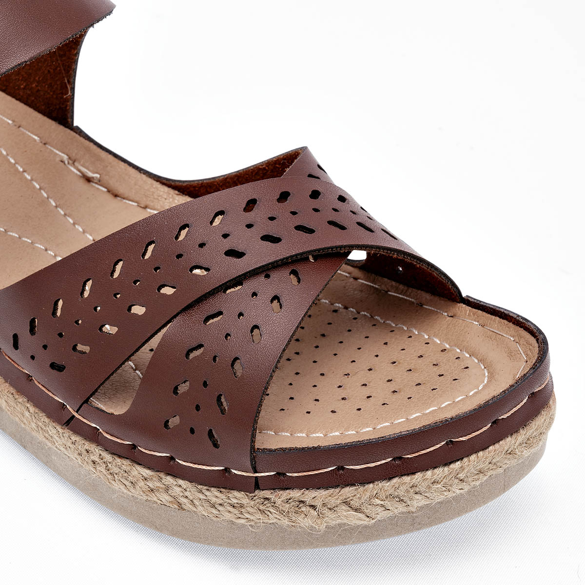 Sandalias confort para mujer marca Flexmas Café cod. 125167