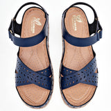 Sandalias confort para mujer marca Flexmas Azul marino cod. 125168