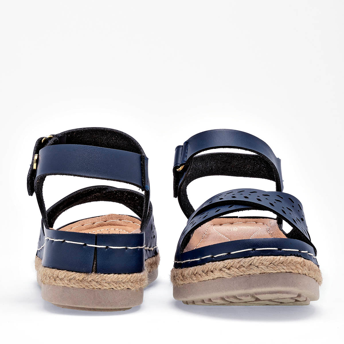 Sandalias confort para mujer marca Flexmas Azul marino cod. 125168