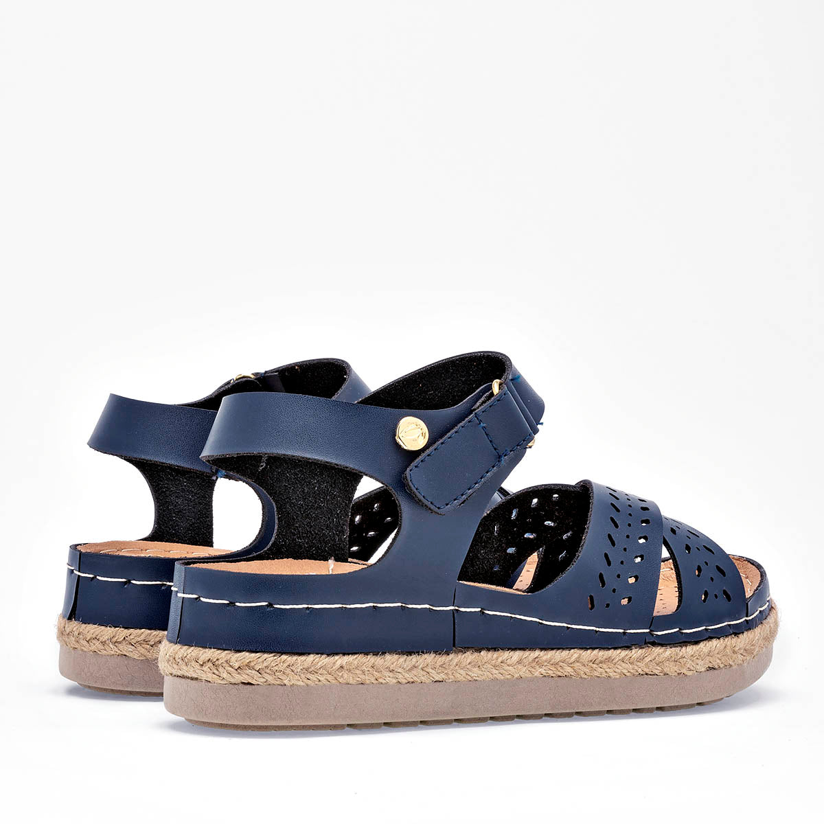 Sandalias confort para mujer marca Flexmas Azul marino cod. 125168