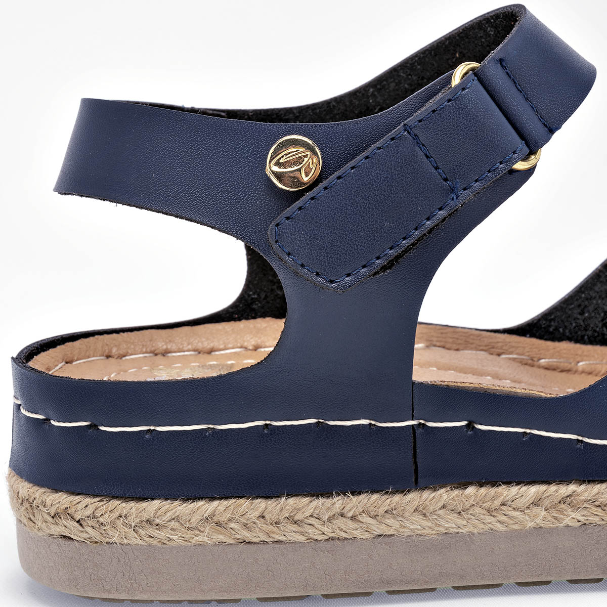 Sandalias confort para mujer marca Flexmas Azul marino cod. 125168