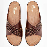 Sandalias confort para mujer marca Flexmas Café cod. 125170