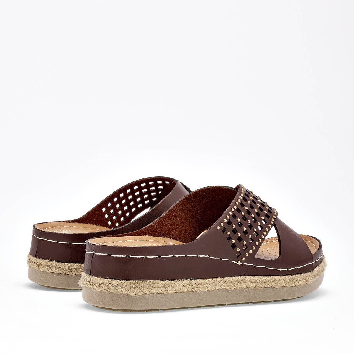 Sandalias confort para mujer marca Flexmas Café cod. 125170