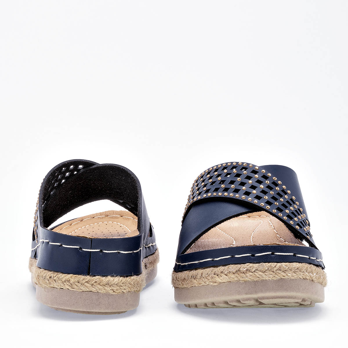 Sandalias confort para mujer marca Flexmas Azul marino cod. 125171