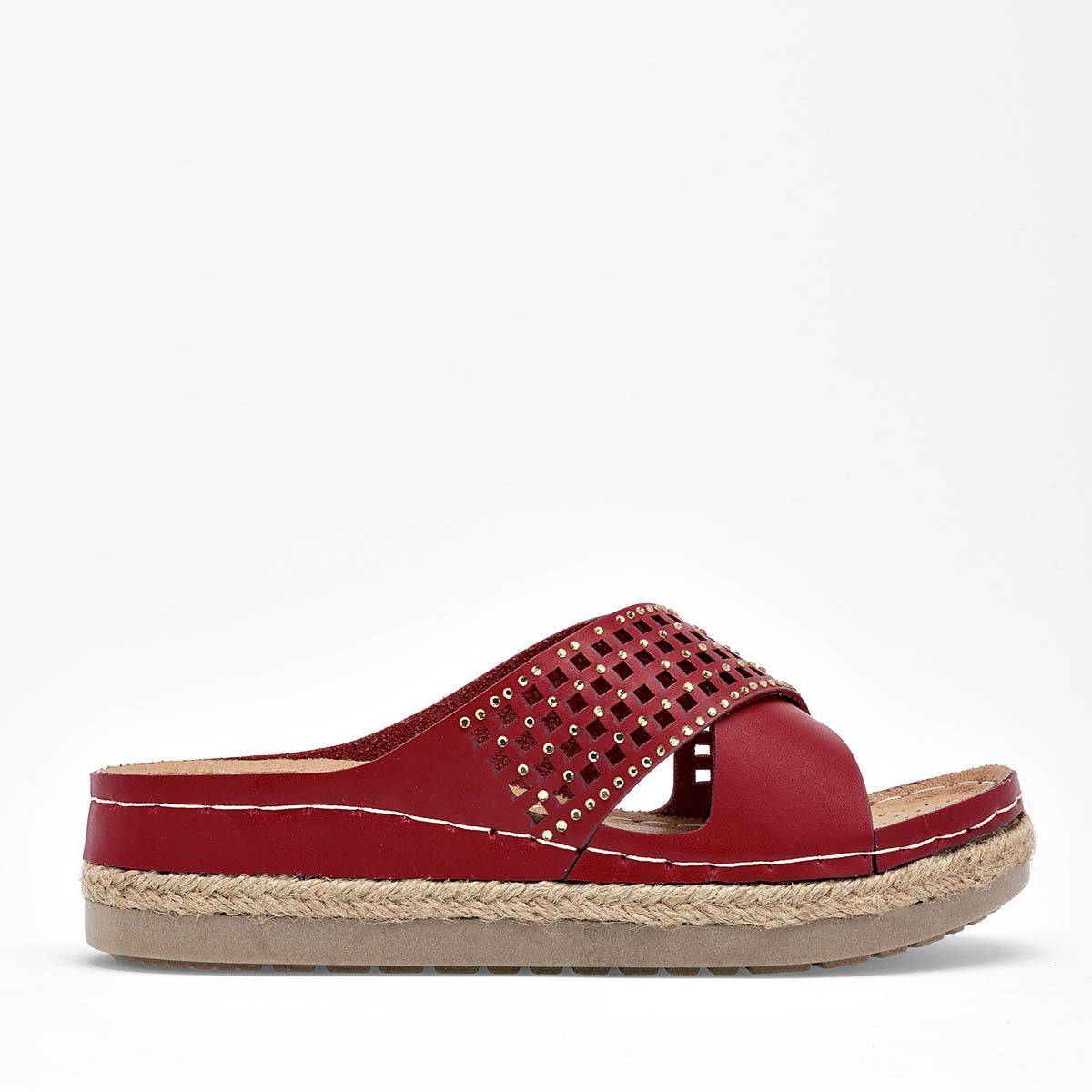 Sandalias confort para mujer marca Flexmas Rojo cod. 125172