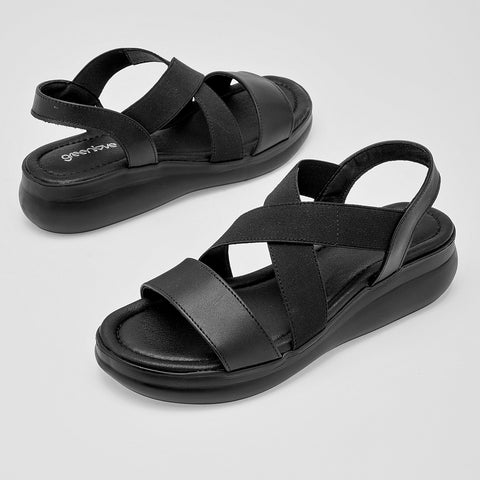 Sandalia plataforma Green Love para mujer