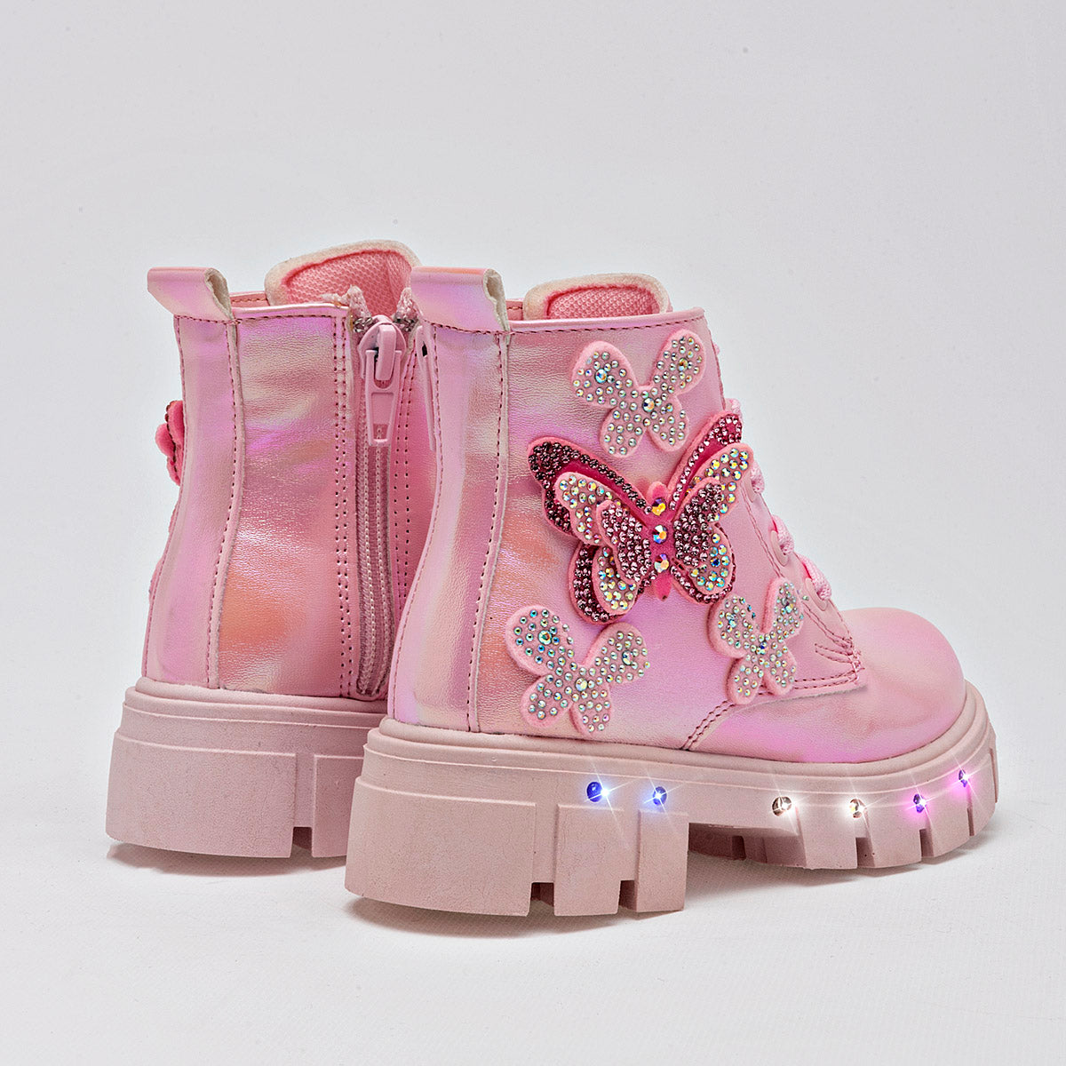 Pakar.com | Tienda online - Bota cintas luces para Niña marca Ks Rosa cod. 125296