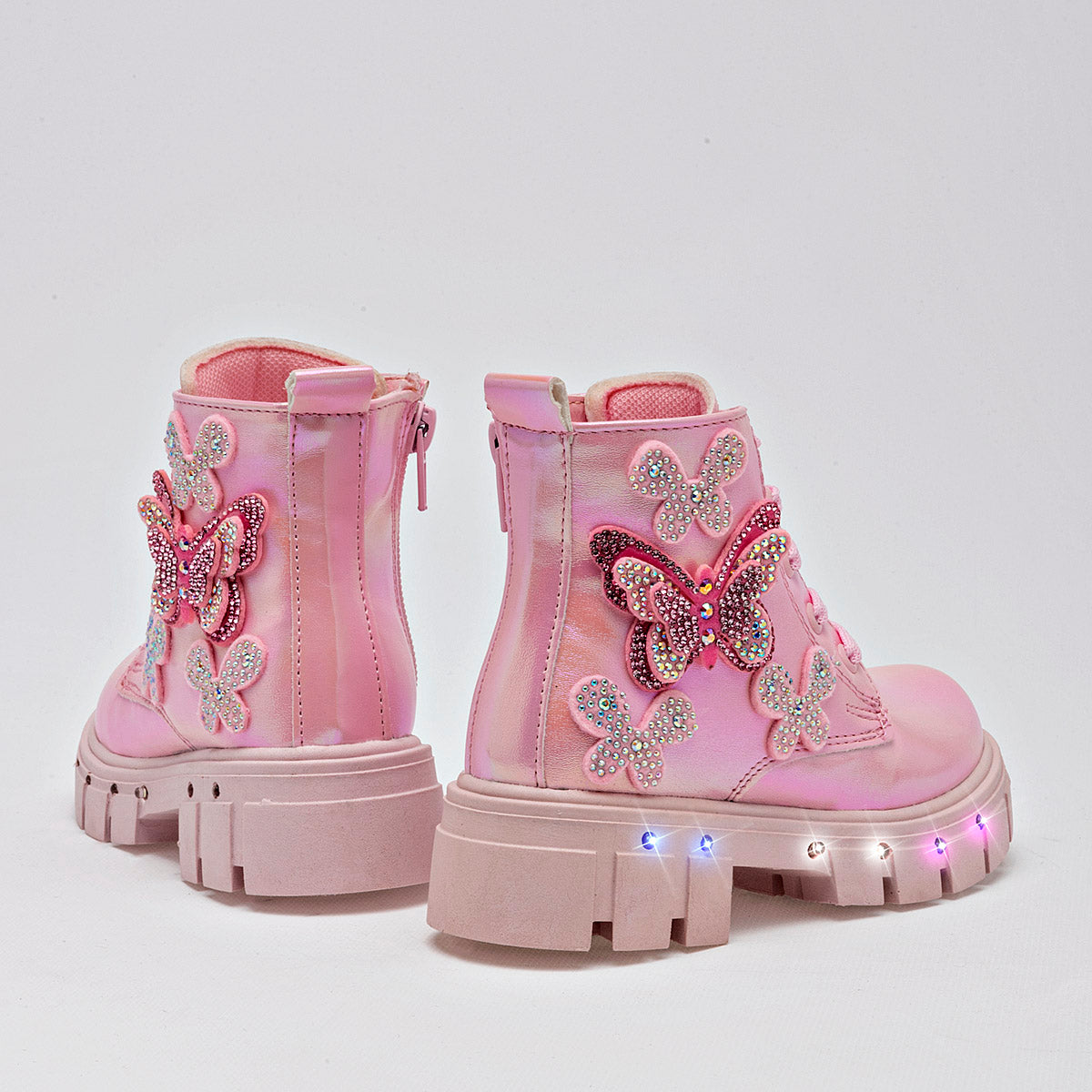 Pakar.com | Tienda online - Bota cintas luces para Niña marca Ks Rosa cod. 125296