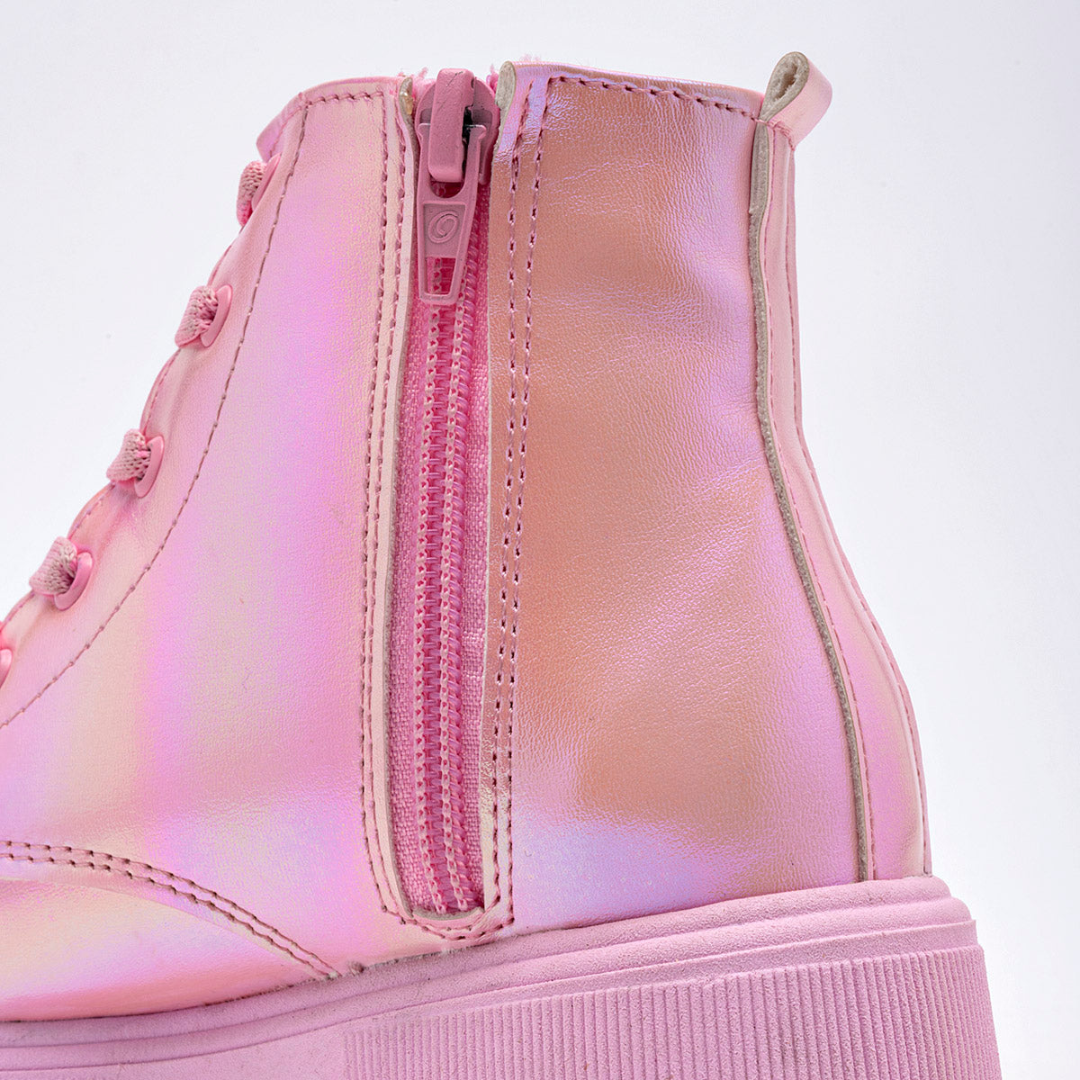 Bota cintas luces para niña marca Ks Rosa cod. 125296