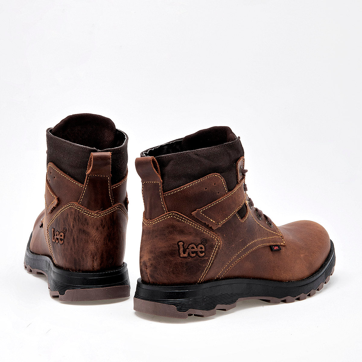 Bota de piel para hombre marca Lee Café cod. 125339